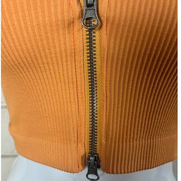 Urban Outfitters Out From Under Orange Zip Crop Tank size XS/S - Picture 3 of 8